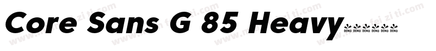 Core Sans G 85 Heavy字体转换